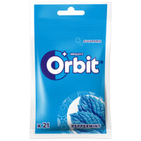 Orbit Peppermint Guma Do Żucia Bez Cukru 29 G (21 Drażetek)