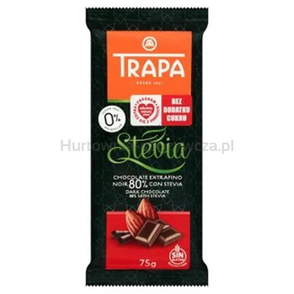 Czekolada Gorzka 80% Ze Stewią 75 G