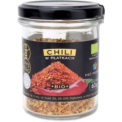 Pięć Przemian Pięć Przemian Chili Płatki Bezglutenowe Bio 60 G [BIO]