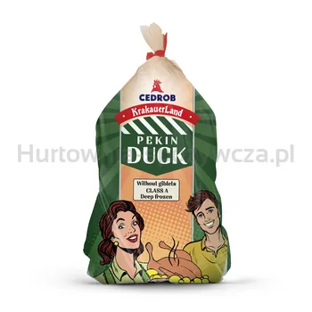 Cedrob Kaczka Pekin Bez Podrobów Bez Szyi Klasa A Kaliber Ok. 2,2 Kg Produkt Głęboko Mrożony
