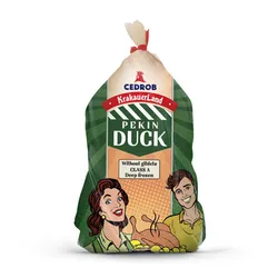 Cedrob Kaczka Pekin Bez Podrobów Bez Szyi Klasa A Kaliber Ok. 2,2 Kg Produkt Głęboko Mrożony