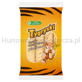 Tygryski Chrupki Kukurydziane Plecione 70G