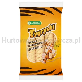 Tygryski Chrupki Kukurydziane Plecione 70G