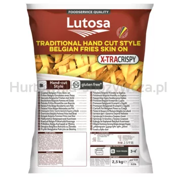Lutosa Frytki Belgijskie ze skórką 12-12 X-tra Crispy 2,5 kg