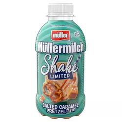 Müllermilch Shake napój mleczny o smaku Słony Karmel Precel 400g