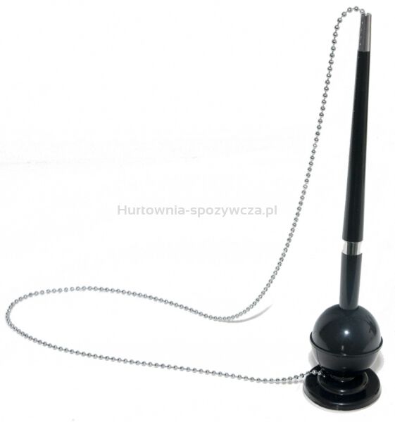 Długopis na metalowym łańcuszku OFFICE PRODUCTS, stojący, samoprzylepny, niebieski