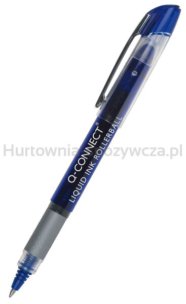 Q-Connect Cienkopis kulkowy 0,5mm (linia), niebieski 