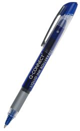 Q-Connect Cienkopis kulkowy 0,5mm (linia), niebieski 