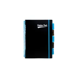 Pukka Pad Kołozeszyt PP Neon Black A4 niebieski kratka