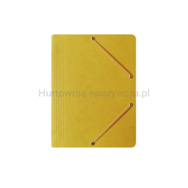 Bantex Teczka preszpanowa z gumką a4 żółta