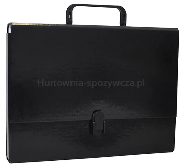 Office Products Teczka-Pudełko Pp, A4/5Cm, Z Rączką I Zamkiem, Czarna 