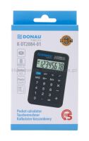 Kalkulator kieszonkowy DONAU TECH, 8-cyfr. wyświetlacz, wym. 97x62x11 mm, czarny - 7