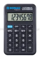 Kalkulator kieszonkowy DONAU TECH, 8-cyfr. wyświetlacz, wym. 97x62x11 mm, czarny - 10