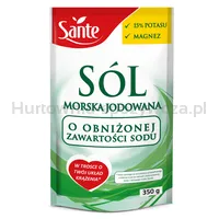 Sante Sól Morska Jodowana Z Potasem O Obniżonej Zawartości Sodu 350 G 