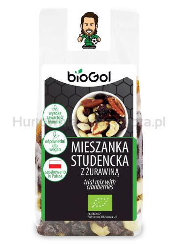 Mieszanka Studencka Z Żurawiną Bio 150 G - Biogol [BIO]