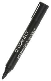 Marker permanentny Q-CONNECT, okrągły, 2-3mm (linia), czarny