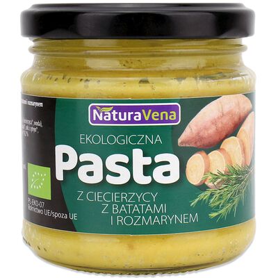 Naturavena Bio Pasta Z Ciecierzycy I Batatów Z Rozmarynem Bio 185 G [BIO]