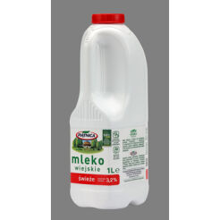 Mleko Wiejskie Butelka 3,2% 1L