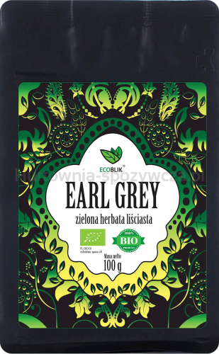 Herbata Zielona Earl Grey Bio 100 G - Ecoblik [BIO]