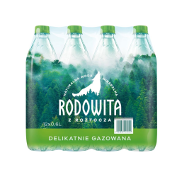 Woda Mineralna Rodowita delikatnie gazowana 0,6L