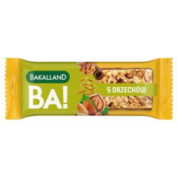 Ba! Baton Zbożowy 5 Orzechów 40G Bakalland