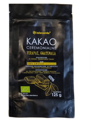 Islaverde Kakao Ceremonialne Tabliczka Bio 125 G [BIO]