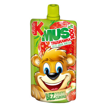 Kubuś Mus 100% Truskawka Jabłko Banan Marchew 100 G