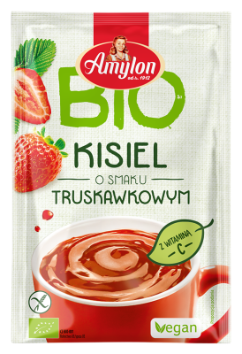 Kisiel Instant O Smaku Truskawkowym Bezglutenowy Bio 30 G - Amylon [BIO]