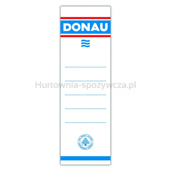 Donau Etykiety wsuwane do segregatora 48x153mm, dwustronne, 20szt.