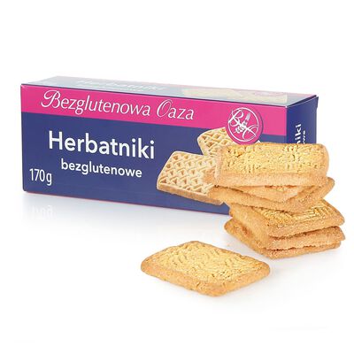 Balviten Bezglutenowa Oaza Herbatniki 170G.Produkt Bezglutenowy