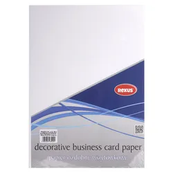 Rexus Papier wizytówkowy A4/20 arkuszy białe płótno