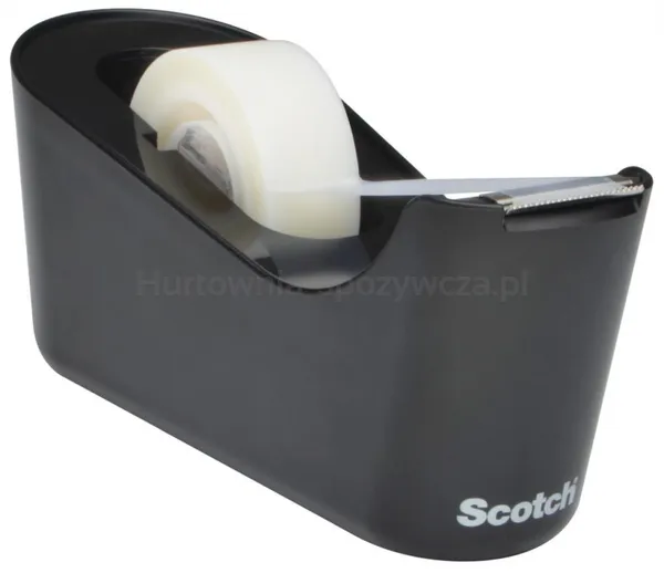 Dyspenser do taśm SCOTCH® (C-18B), w zestawie taśma Magic 19mmx33m, czarny