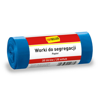 Topseller Worki Do Segregacji 35L Niebieskie 20 Szt.