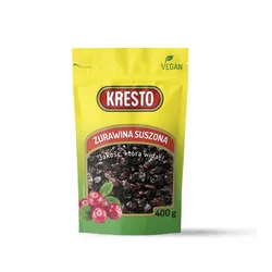 Kresto żurawina suszona całe owoce 400g
