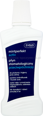 Ziaja Mintperfekt Activ Płyn Przeciwpróchniczy 500 Ml