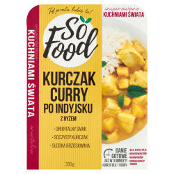 So Food Kurczak Curry Po Indyjsku Z Ryżem. 330 G