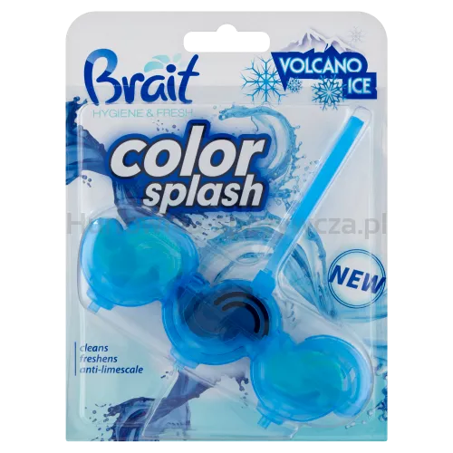 Brait Kostka Do Wc Barwiąca Wodę Volcano Ice 2-Fazowa 45G