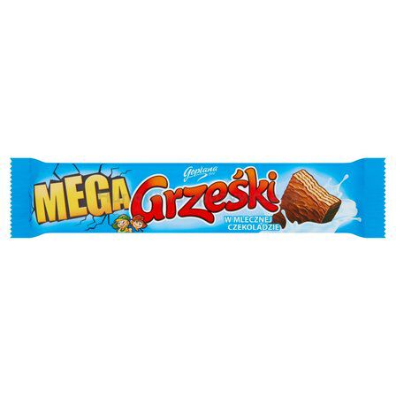 Grześki Mega Wafel Przekładany Kremem Kakaowym W Mlecznej Czekoladzie 48G