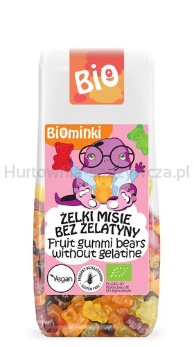 Biominki Żelki Misie Bez Żelatyny Bezglutenowe Bio 100 G [BIO]