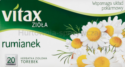 Vitax Herbata Zioła Rumianek 20 Torebek X 1,5G