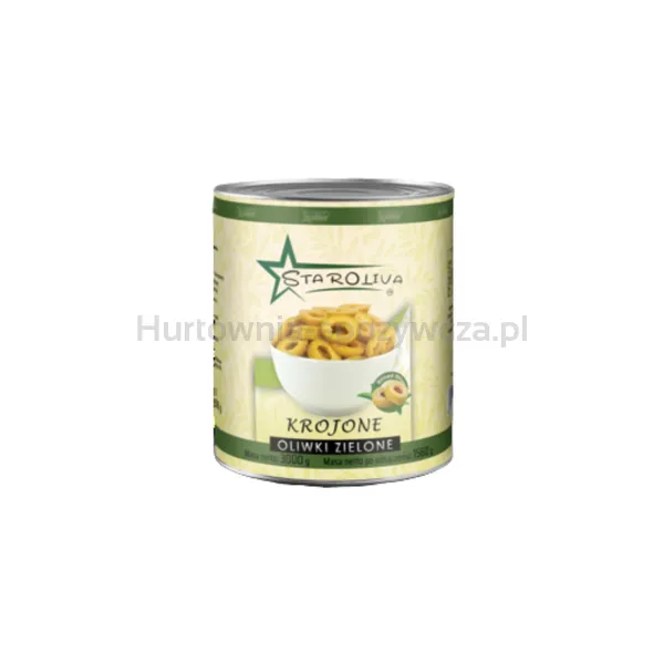 Oliwki zielone krojone w zalewie 3000/1560 g Staroliva