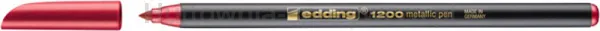 Edding Pisak Z Cienką Końcówką E-12001-3Mm, Metaliczny Czerwony 