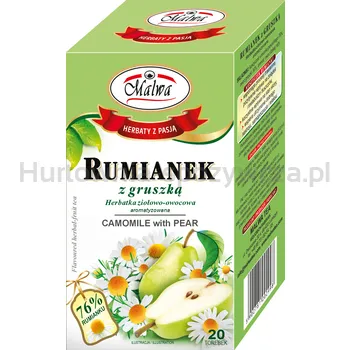 Malwa Herbata Ziołowa Rumianek Z Gruszką 20X2G