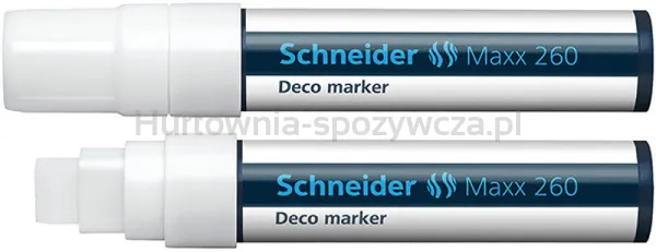 Schneider Marker kredowy Maxx 260 Deco, 5-15mm, biały 