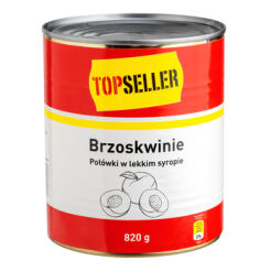 Topseller Brzoskwinie Połówki W Syropie 820G