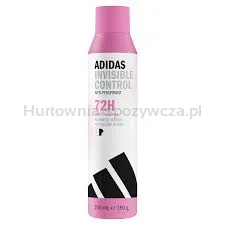 adidas Invisible Control antyperspirant w sprayu dla kobiet bez białych plam i żółtych śladów, 250 ml