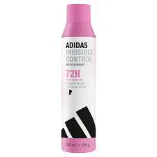 adidas Invisible Control antyperspirant w sprayu dla kobiet bez białych plam i żółtych śladów, 250 ml