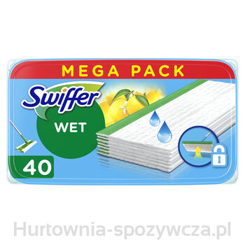 Swiffer Wet Mokre Ściereczki Do Podłóg Mega Pack 40 Szt.