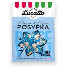 Lucatto Dekoracje - śnieżynka (niebieska) 30g