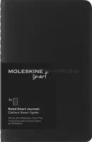 Zestaw 2 zeszytów MOLESKINE Smart Cahier, P, 9x14cm, w linie, czarny - 2